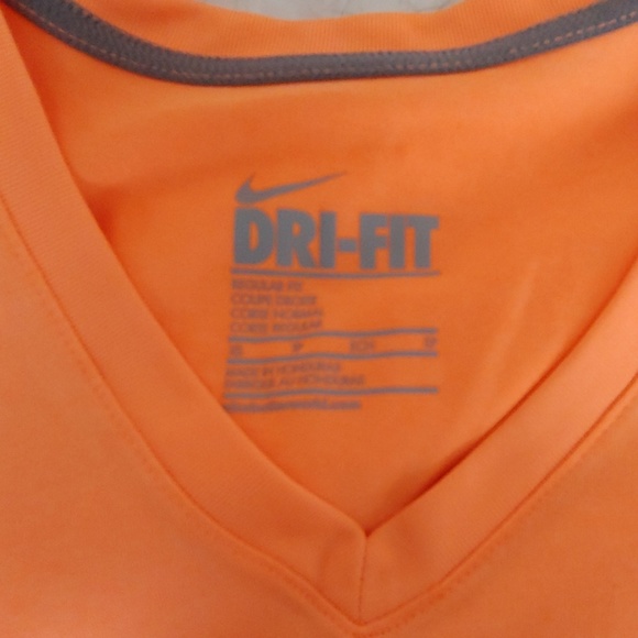 Nike t-shirt running orange size xs dri-fit - Picture 2 of 2
